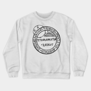 Dark and Gritty Grimorium Verum TO SEE A DREAM VISION sigil symbol Crewneck Sweatshirt